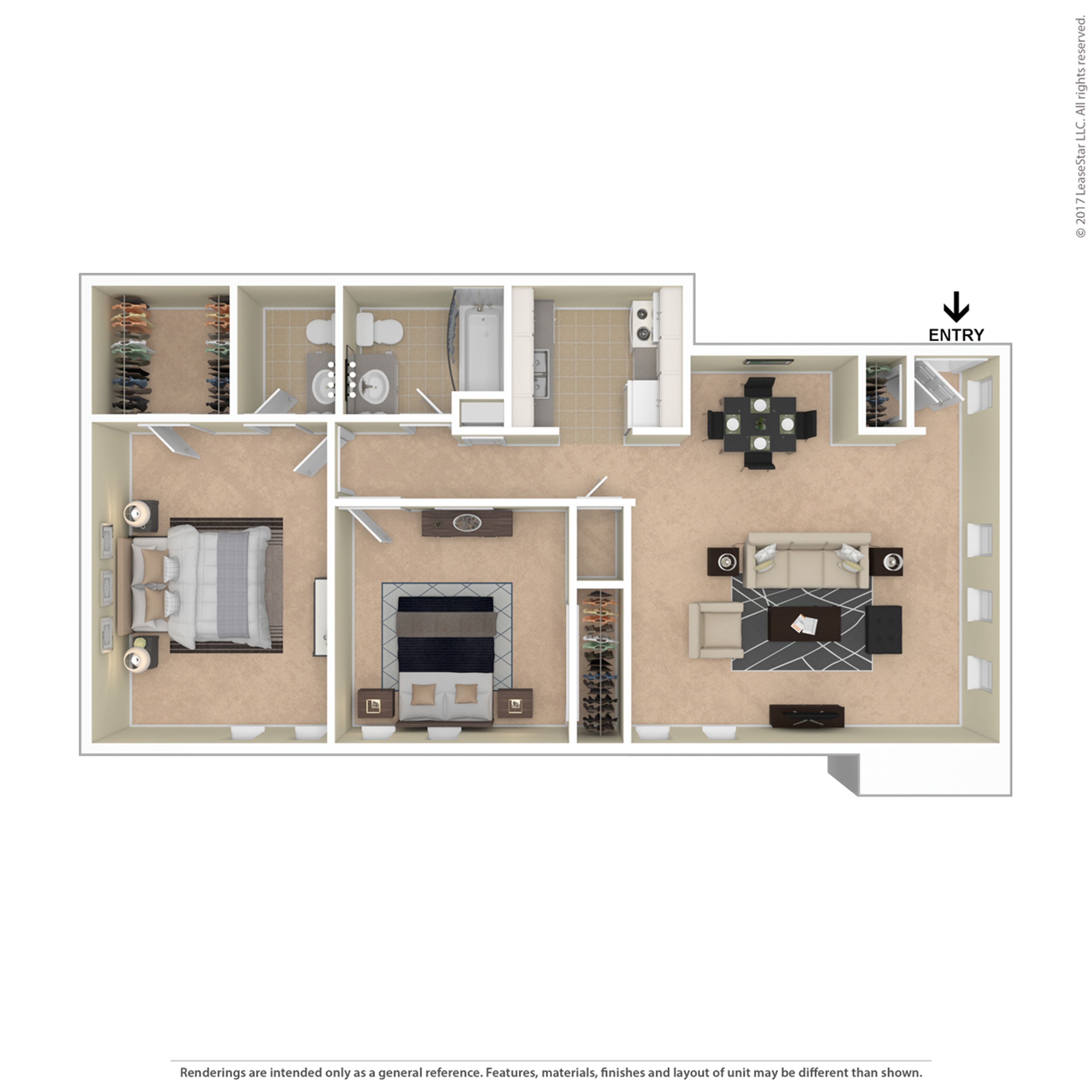 A floor plan of a house with a kitchen